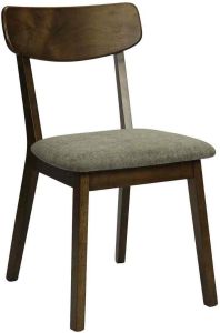 Cushion seat chair MOROCCO WALNUT/TAUPE