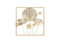 Seinadekoratsioon Gold Flower 50x50 cm