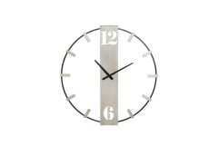Seinakell Silvery Ø61 cm, must/hõbedane
