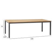 Laud MONTANA 220x100xH76cm