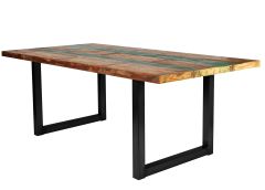 Söögilaud Tisch, 100x200 cm, antiikmust