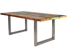 Söögilaud Tisch, 100x220 cm, antiikhõbe