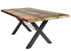 Söögilaud Tisch, 100x220 cm, antiikmust