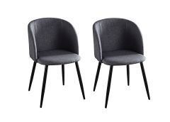 Söögitoolide komplekt, 2tk, tumehall