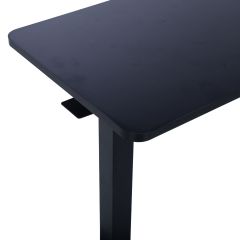 Töölaud ERGO ühe jalaga 70x40xH66-106cm, manuaalne, must
