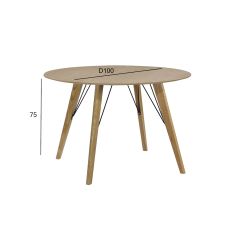Söögilaud HELENA D100xH75cm