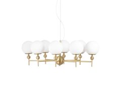 Laelamp Astrid 85, messing/valge