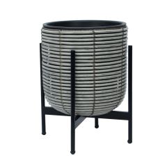 Lillepott WICKER alusega 30x30xH38cm, ha