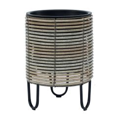 Lillepott WICKER D25xH35cm, bee˛ikashall
