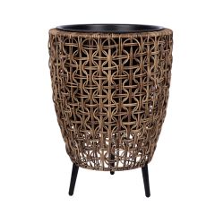 Lillepott WICKER 38x38xH54cm, pruun