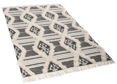 Tom Tailor vaip Vintage Cozy Kelim 160x230 cm, must/valge