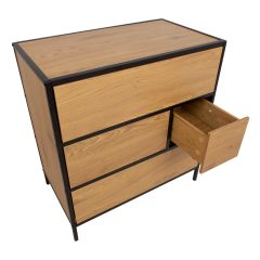 Kummut HEDVIG 70x40xH74,5cm, saar/must