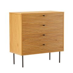 Kummut LINE 80x40xH85cm, tammedekooriga