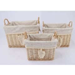 Korv WILLI TASSEL 36x26xH26cm