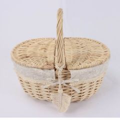 Piknikukorv WILLI TASSEL 40x32xH17/40cm