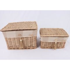 Korv WILLI STRIPE kaanega 30x20xH18cm