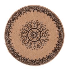 Lauamatt SUN D38cm, must trükk, mix