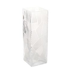 Vaas ZANA 10x10xH30cm, läbipaistev klaas