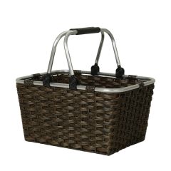 Ostukorv LIDO RIO 43x30xH24cm, tumepruun
