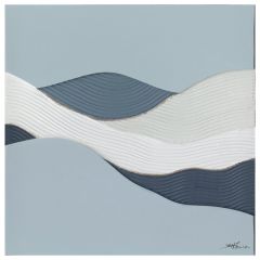 Õlimaal 100x100cm, abstraktne meri