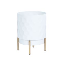 Lillepotiümbris DEIA D18xH24cm, valge/ku