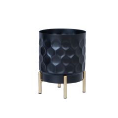 Lillepotiümbris DEIA D15xH20cm, must/kul