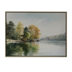 Seinapilt WALLY 45x60cm, mets järve ääre