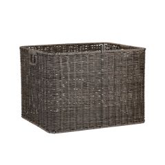 Korv BASILE 45x37xH32cm, tumepruun