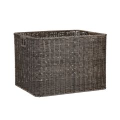 Korv BASILE 37x31xH28cm, tumepruun