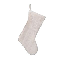 Jõulusokk FUN SWEET H53.3cm, valge