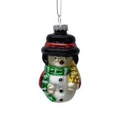 Jõuluehe JOY SNOWMAN 8.5cm, klaas