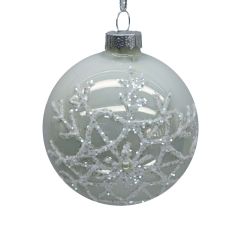 Jõuluehe JOY SNOWFLAKE D8cm, klaas