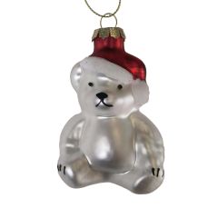 Jõuluehe JOY BEAR 8cm, klaas