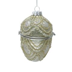Jõuluehe JOY EGG CHAMPAGNE 9.5cm, klaas