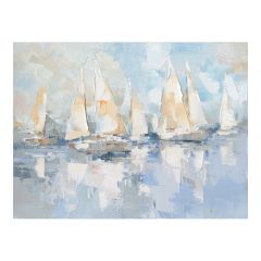 Õlimaal 120x90cm, purjekad merel