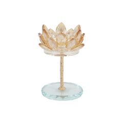 Küünlajalg CHANLE H12,5cm, kuldne lill