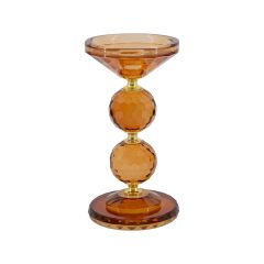 Küünlajalg CHANLE D9,5xH18,5cm, merevaikkollane