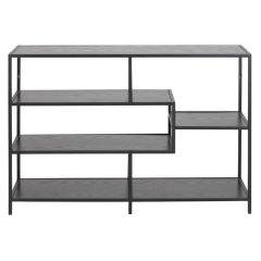 Riiul SEAFORD 114x35xH78cm, must