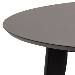Söögilaud ROXBY D105xH76cm, must