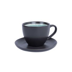 Tass/alustaldrik RITA 300ml, must/türkii