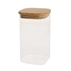 Klaaspurk JAR 10x10xH17,5cm 1400ml bamb