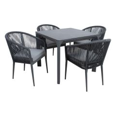 Aiamööblikomplekt CARVES laud ja 4 tooli