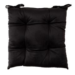 Toolipadi VELVET 40x40cm, must