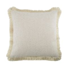 Padi NOELLE 45x45cm, karvase äärega, valge