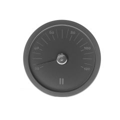 Sauna termomeeter RENTO BLACK, D15cm