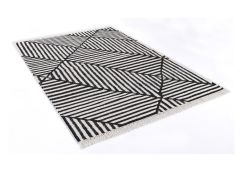 Tom Tailor vaip Vintage Criss Cross 65x135 cm, must/valge