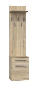 Esikunagi Duo, 50x35xK180 cm, sonoma tamm