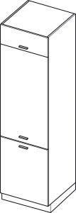 Köögi külmikukapp Elin ZL 6-2137, 60x58xK213,7 cm