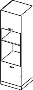 Köögi kõrge ahjukapp Elin SPM 6-2357, 60x58xK235,7 cm