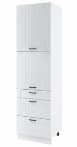 Köögi põrandakapp Lora SPD 6-3-2357, 60x58xK235,7 cm, valge